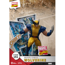 Diorama PVC di Beast Kingdom Marvel Comics - Wolverine D-Stage