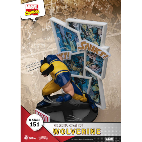 Diorama PVC di Beast Kingdom Marvel Comics - Wolverine D-Stage