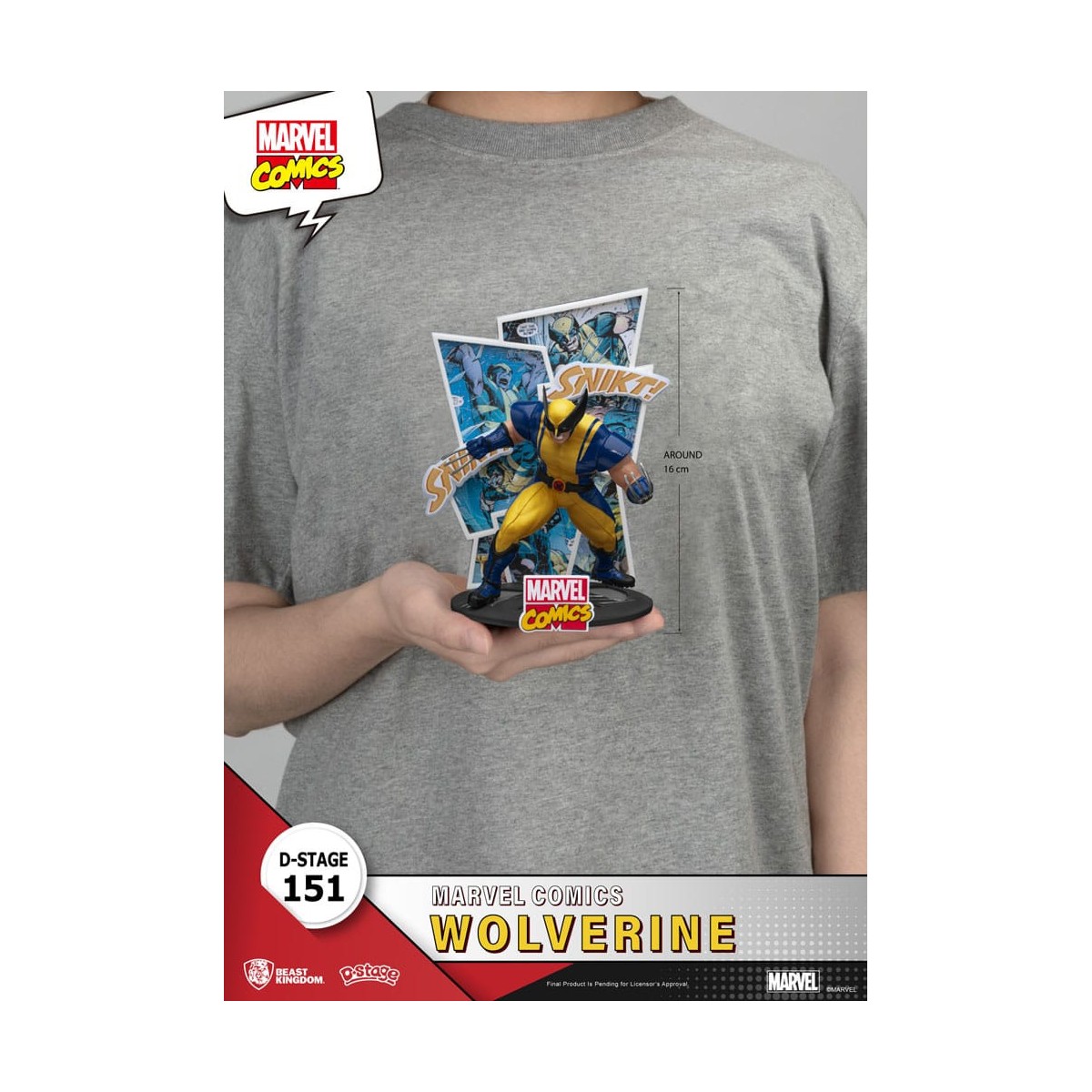 Diorama PVC di Beast Kingdom Marvel Comics - Wolverine D-Stage