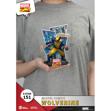 Diorama PVC di Beast Kingdom Marvel Comics - Wolverine D-Stage