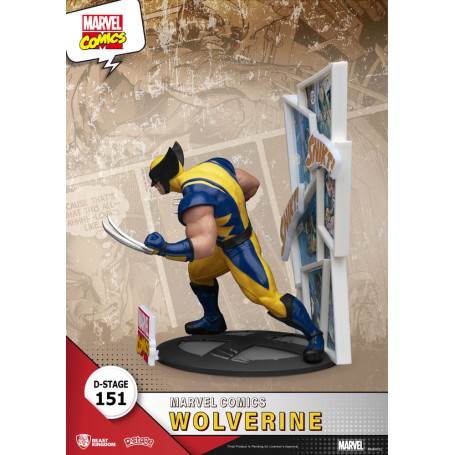 Diorama PVC di Beast Kingdom Marvel Comics - Wolverine D-Stage