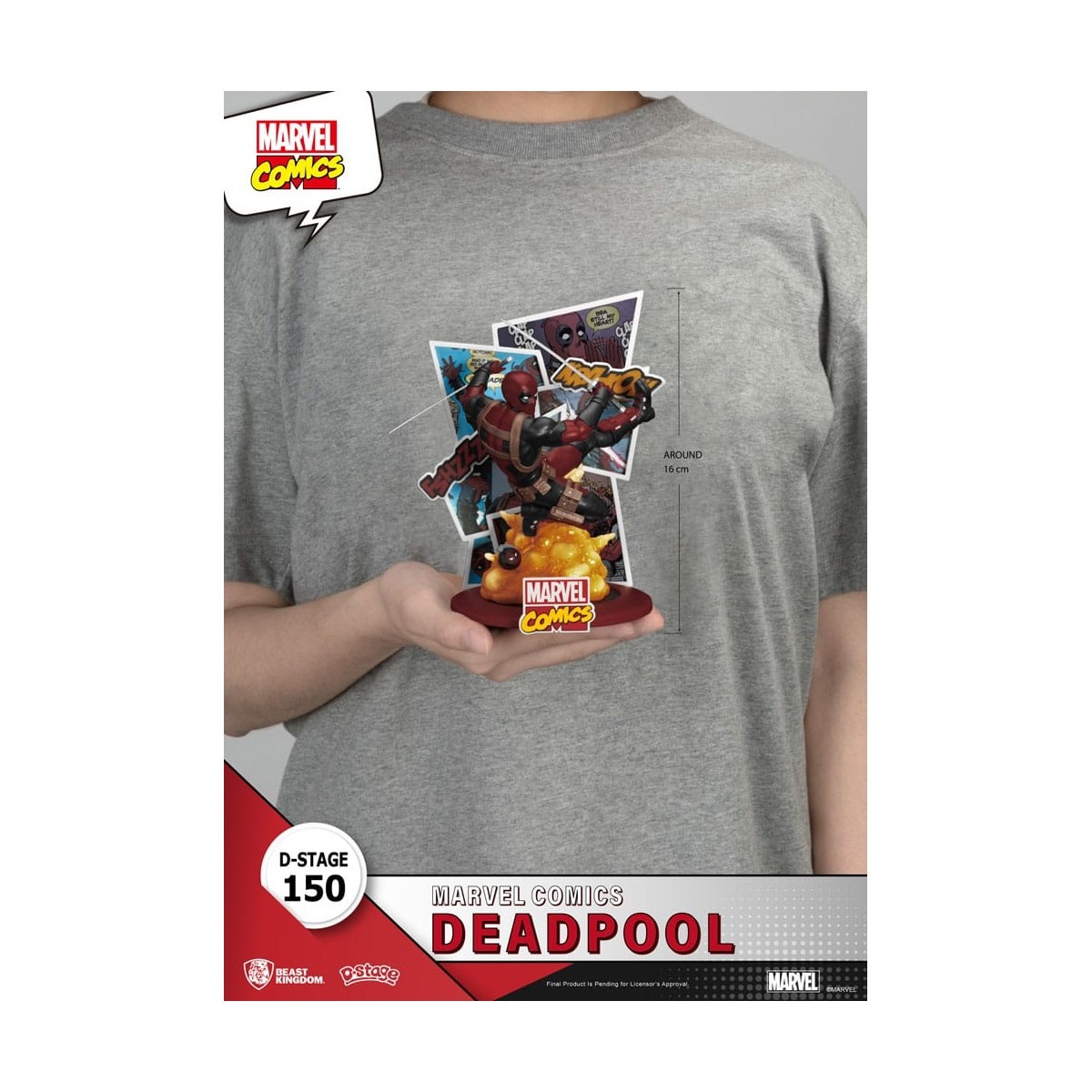 Diorama PVC di Beast Kingdom Marvel Comics - Deadpool D-Stage