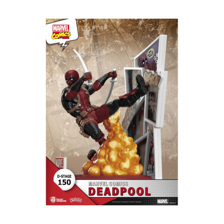 Diorama PVC di Beast Kingdom Marvel Comics - Deadpool D-Stage