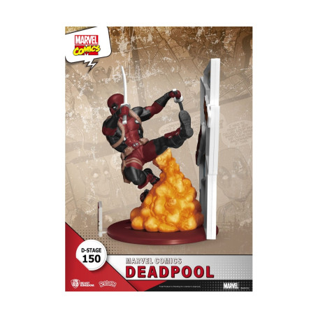Diorama PVC di Beast Kingdom Marvel Comics - Deadpool D-Stage
