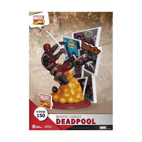 Diorama PVC di Beast Kingdom Marvel Comics - Deadpool D-Stage