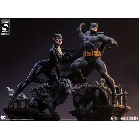Tweeterhead Sideshow - statuetta DC Comics: Batman (edizione nera e grigia) 1/4