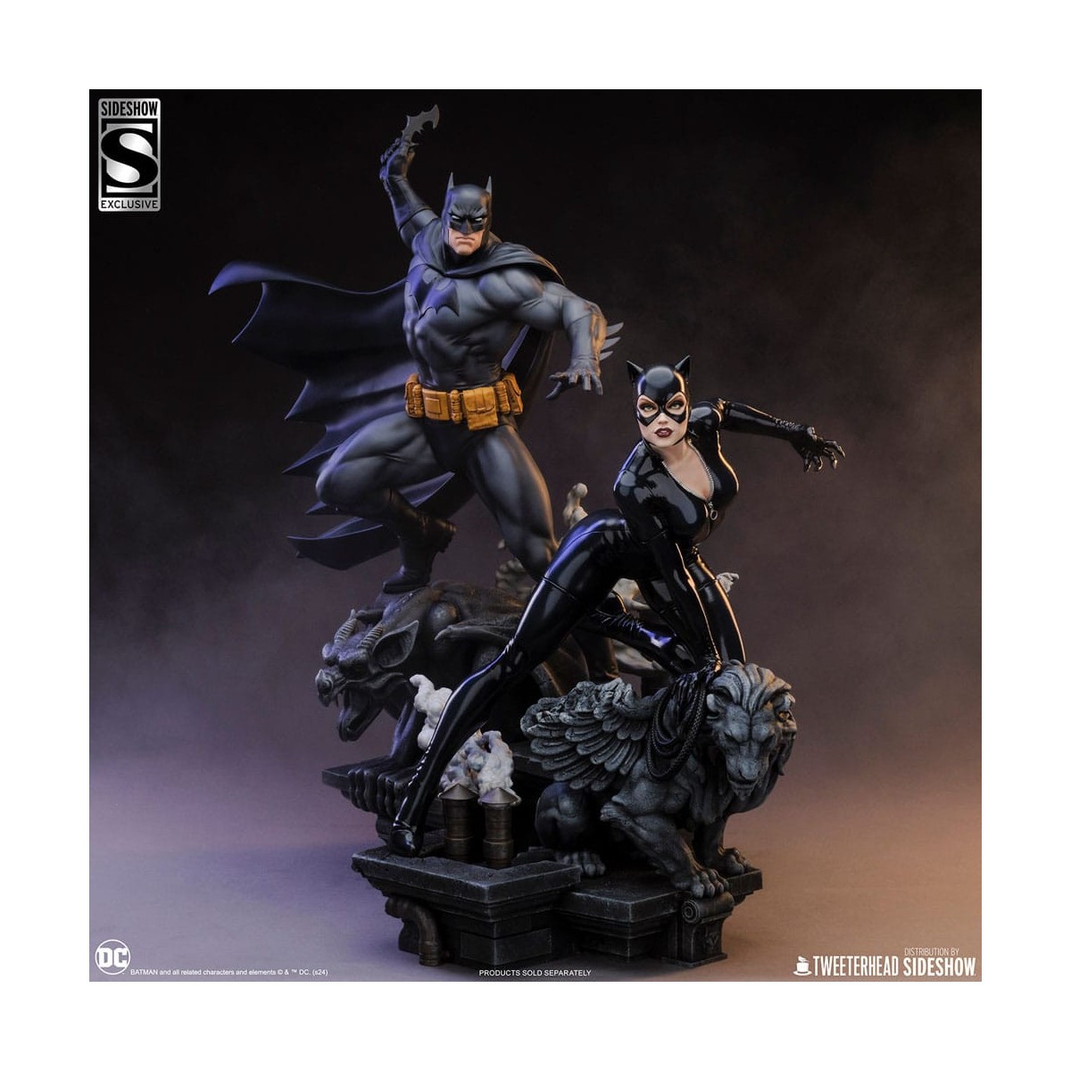 Tweeterhead Sideshow - statuetta DC Comics: Batman (edizione nera e grigia) 1/4