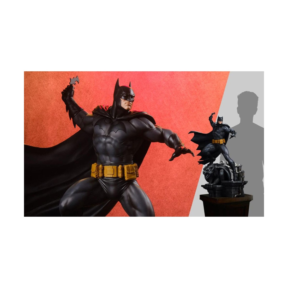 Tweeterhead Sideshow - statuetta DC Comics: Batman (edizione nera e grigia) 1/4