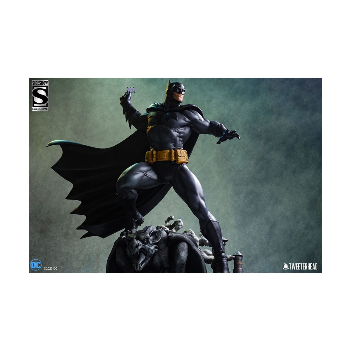 Tweeterhead Sideshow - statuetta DC Comics: Batman (edizione nera e grigia) 1/4