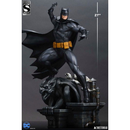 Tweeterhead Sideshow - statuetta DC Comics: Batman (edizione nera e grigia) 1/4