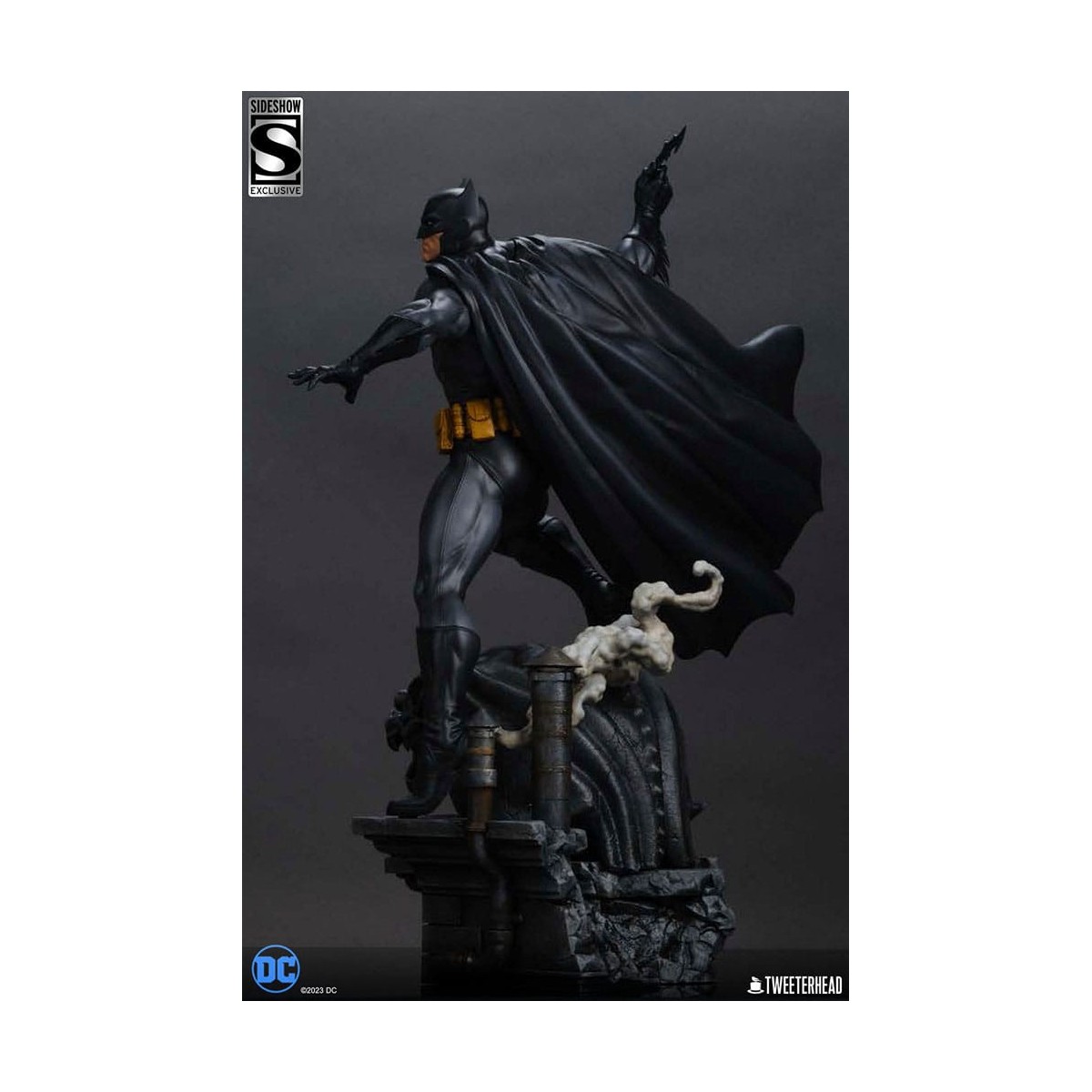Tweeterhead Sideshow - statuetta DC Comics: Batman (edizione nera e grigia) 1/4