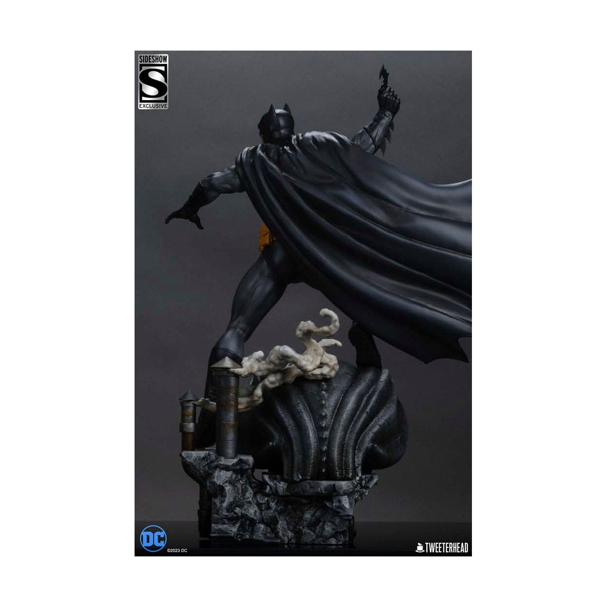 Tweeterhead Sideshow - statuetta DC Comics: Batman (edizione nera e grigia) 1/4
