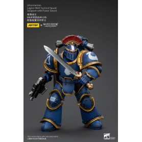 JoyToy - Ultramarines - Sergente della squadra tattica della Legione MKIII con spada di potere 1/18 - L'Eresia di Horus