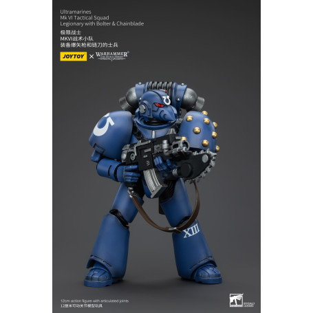 JoyToy - Ultramarines - Legione MKVI Squadra Tattica Legionaria con Bolter e Chainblade 1/18 - L'Eresia di Horus