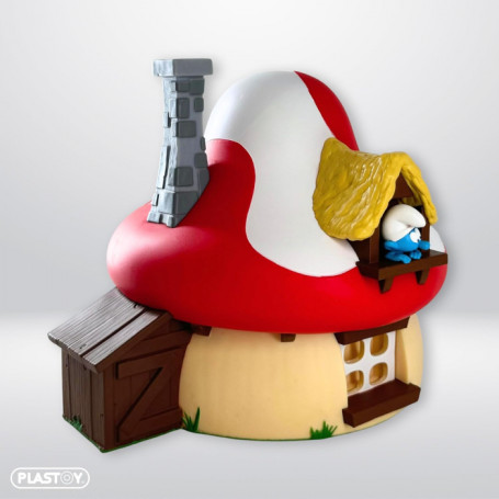 Plastoy - I Puffi - Salvadanaio della Casa dei Funghi
