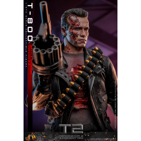 Hot Toys - Terminator 2: Il giorno del giudizio MMS 1/6 - T-800 danneggiato dalla battaglia V2.0
