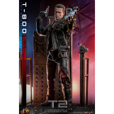 Hot Toys - Terminator 2: Il giorno del giudizio MMS 1/6 - T-800 danneggiato dalla battaglia V2.0