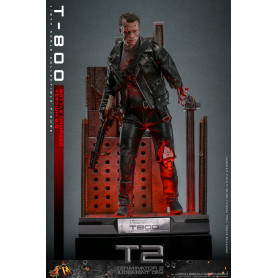 Hot Toys - Terminator 2: Il giorno del giudizio MMS 1/6 - T-800 danneggiato dalla battaglia V2.0
