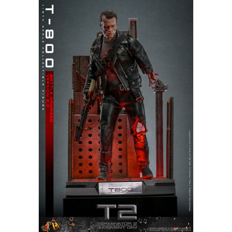Hot Toys - Terminator 2: Il giorno del giudizio MMS 1/6 - T-800 danneggiato dalla battaglia V2.0