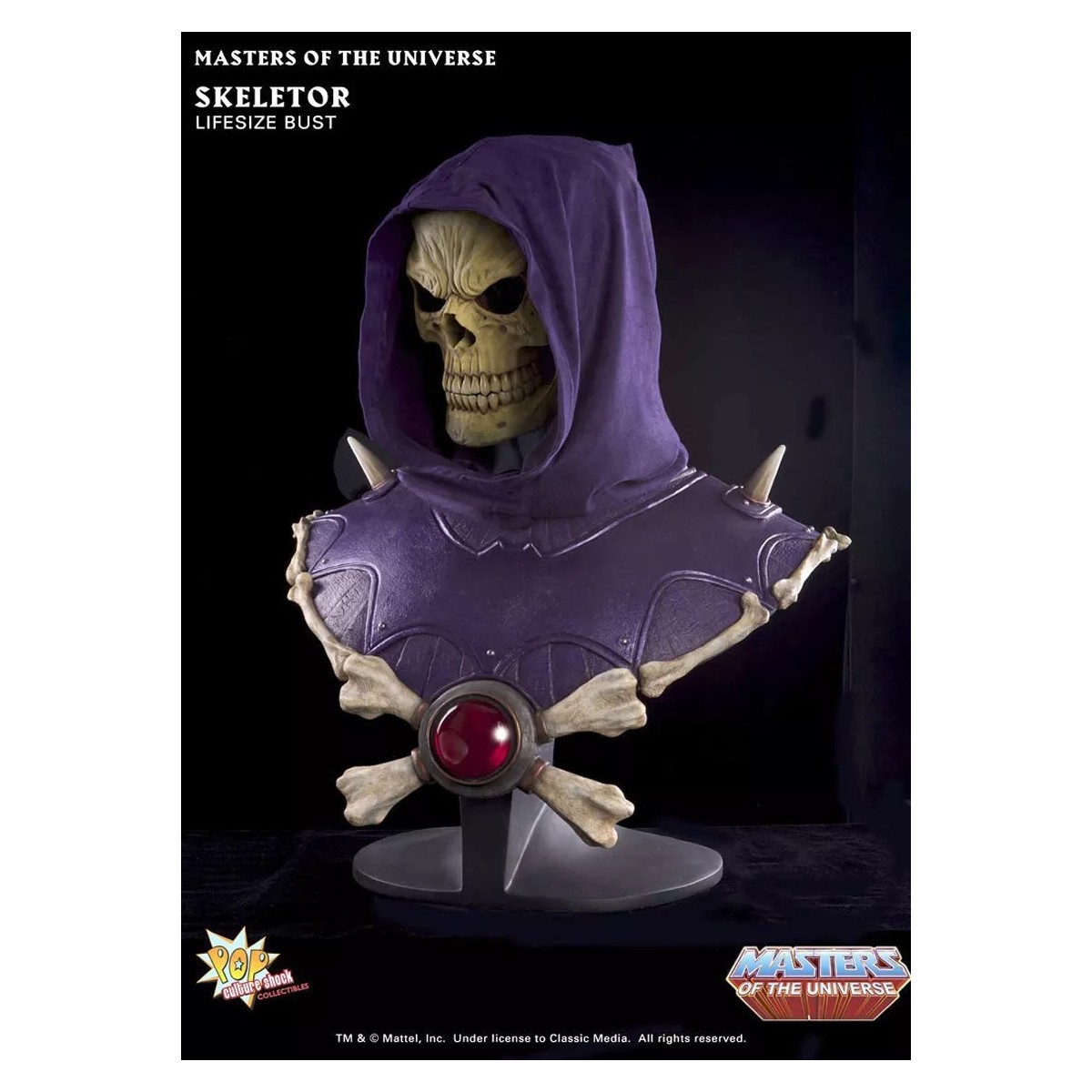 PCS - Masters of the Universe - Busto Lifesize Skeletor esclusivo con occhi luminosi - Vendita al dettaglio
