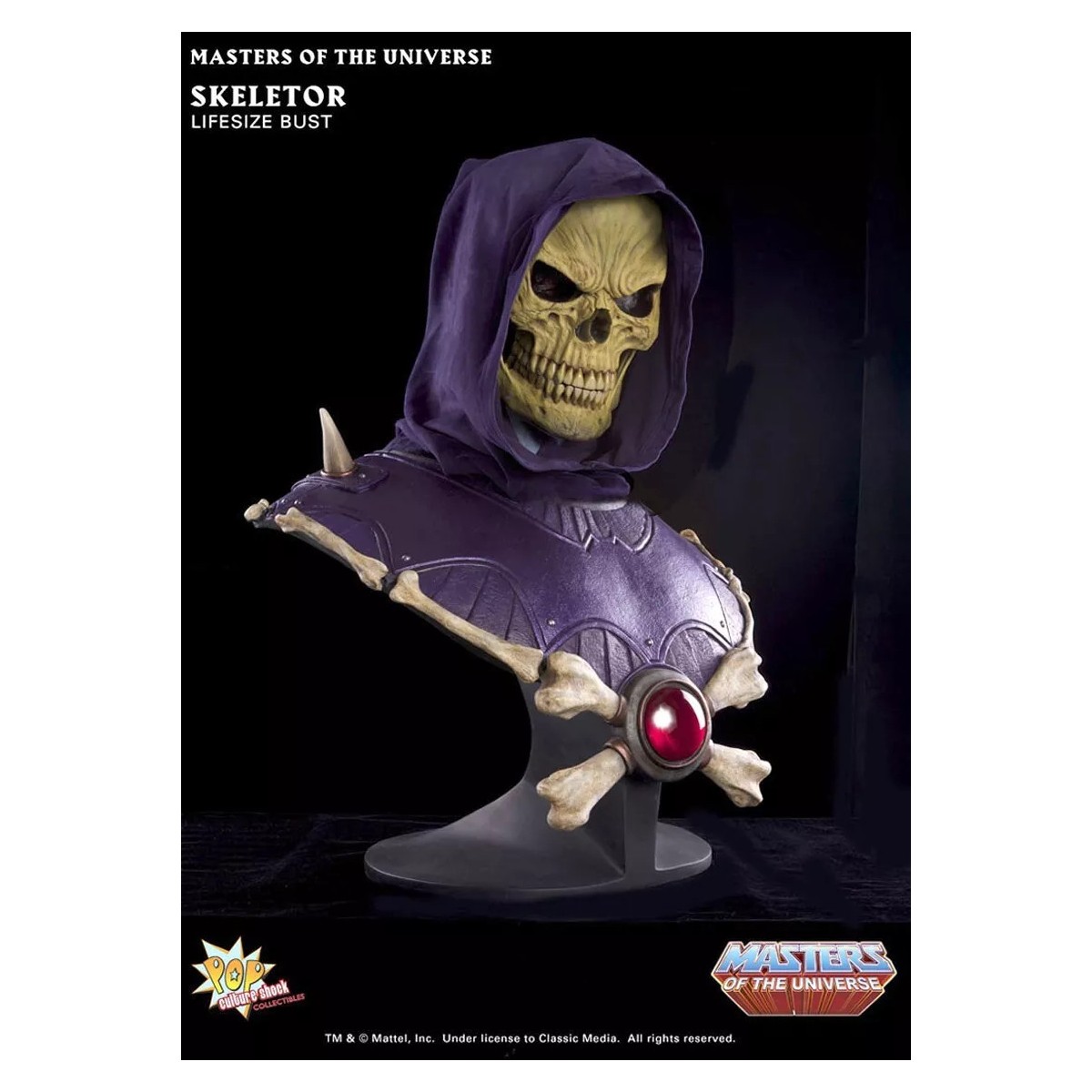PCS - Masters of the Universe - Busto Lifesize Skeletor esclusivo con occhi luminosi - Vendita al dettaglio
