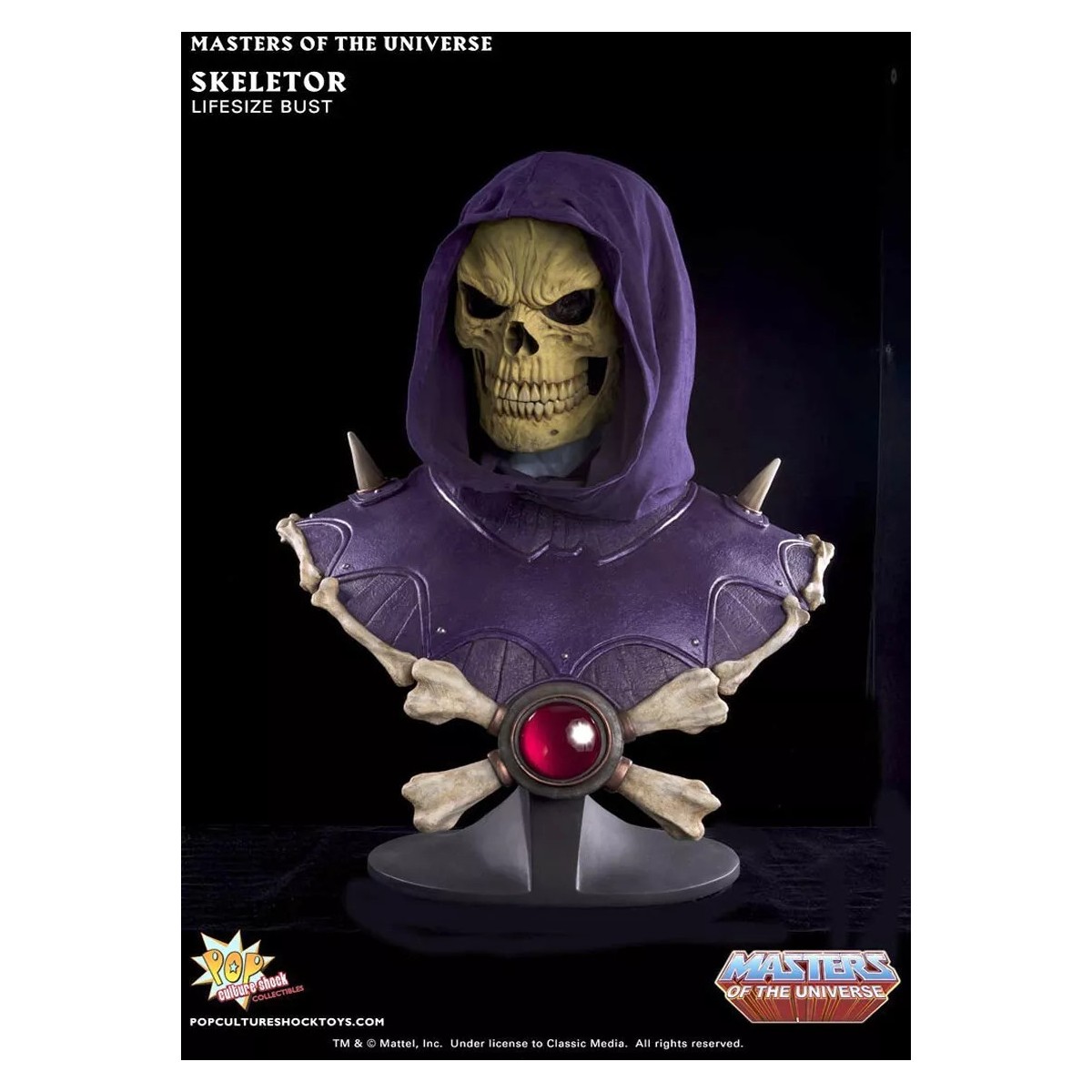 PCS - Masters of the Universe - Busto Lifesize Skeletor esclusivo con occhi luminosi - Vendita al dettaglio