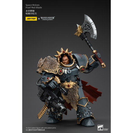 JoyToy - Space Wolves - Legion Praetor with Power Axe and Combat Shield 1/18