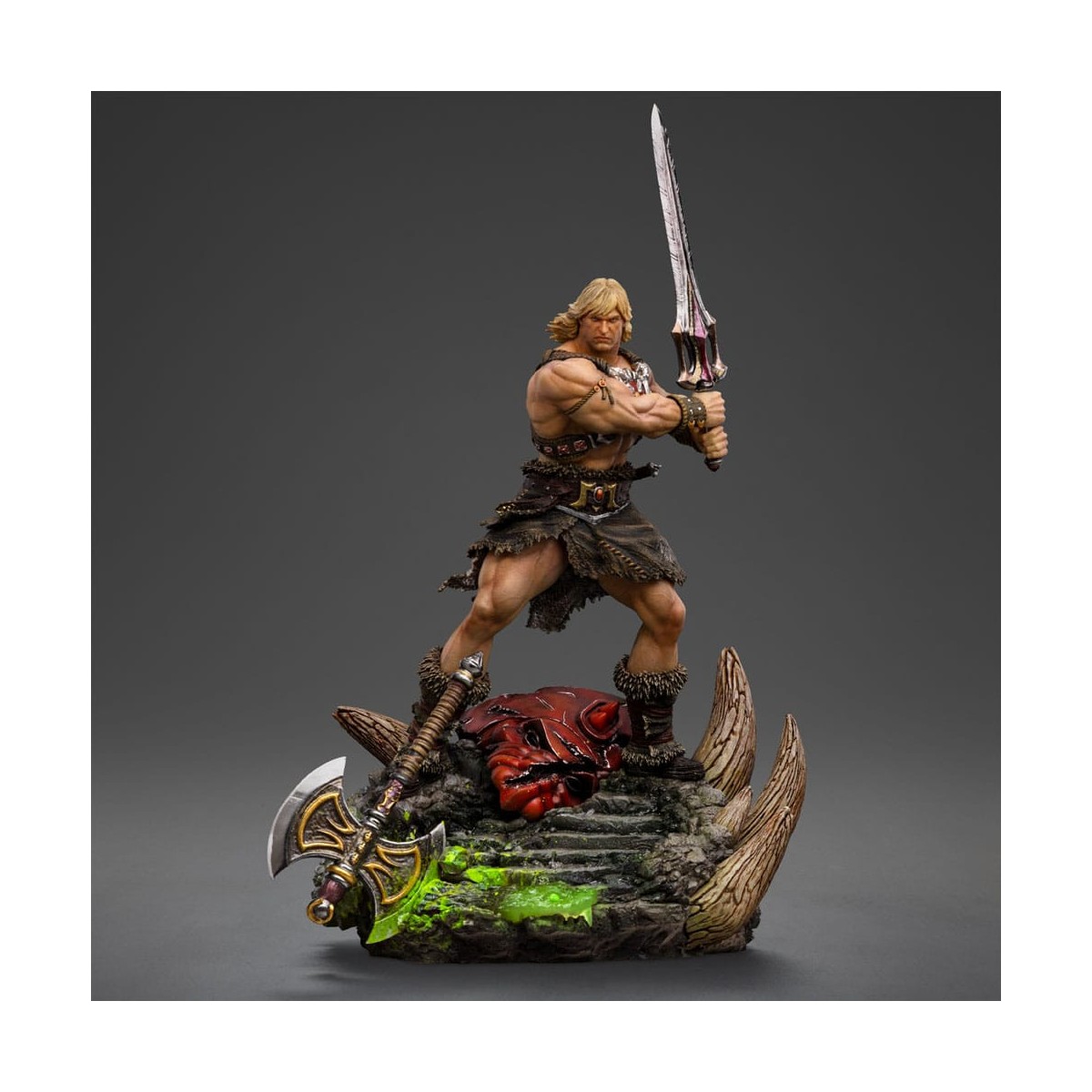 Iron Studios - HE-MAN UNLEASHED Deluxe Art Scale 1/10 - Masters of the Universe - Masters of the Universe