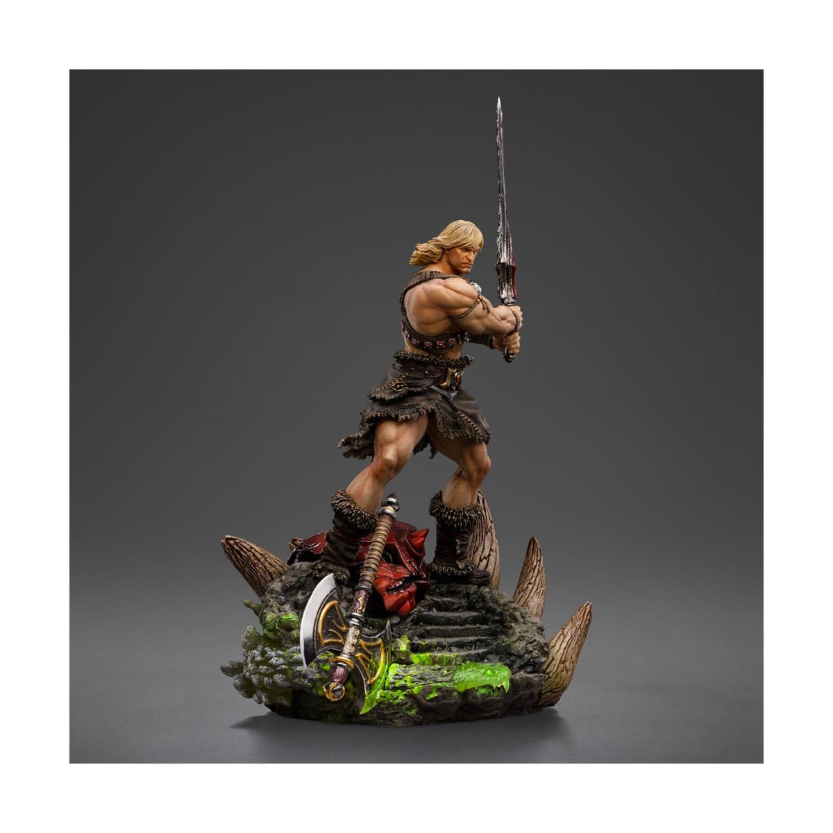 Iron Studios - HE-MAN UNLEASHED Deluxe Art Scale 1/10 - Masters of the Universe - Masters of the Universe