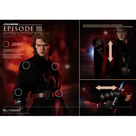 Statua in scala superba Blitzway - Anakin Skywalker Versione Standard 1/4 - Star Wars Episodio III