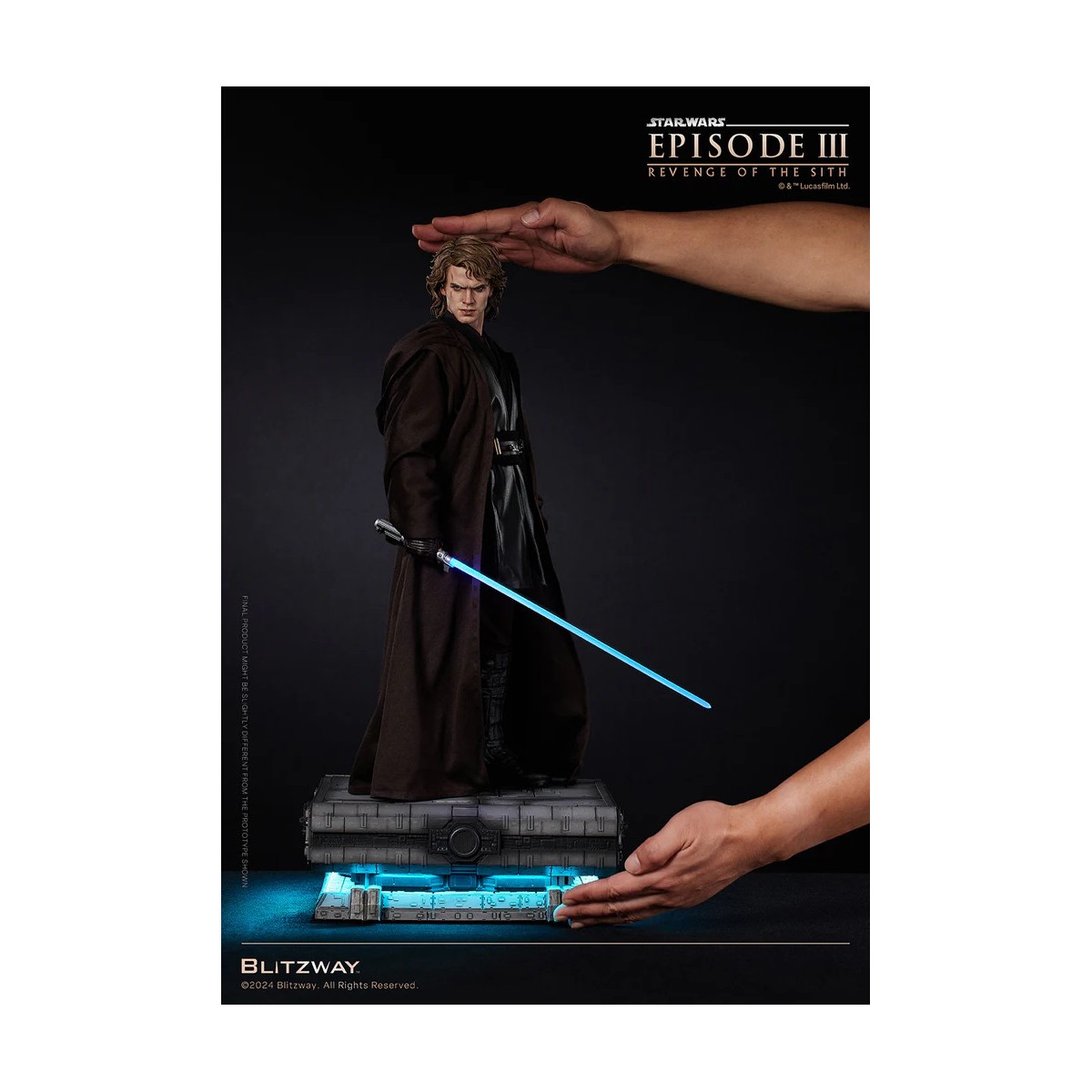 Statua in scala superba Blitzway - Anakin Skywalker Versione Standard 1/4 - Star Wars Episodio III