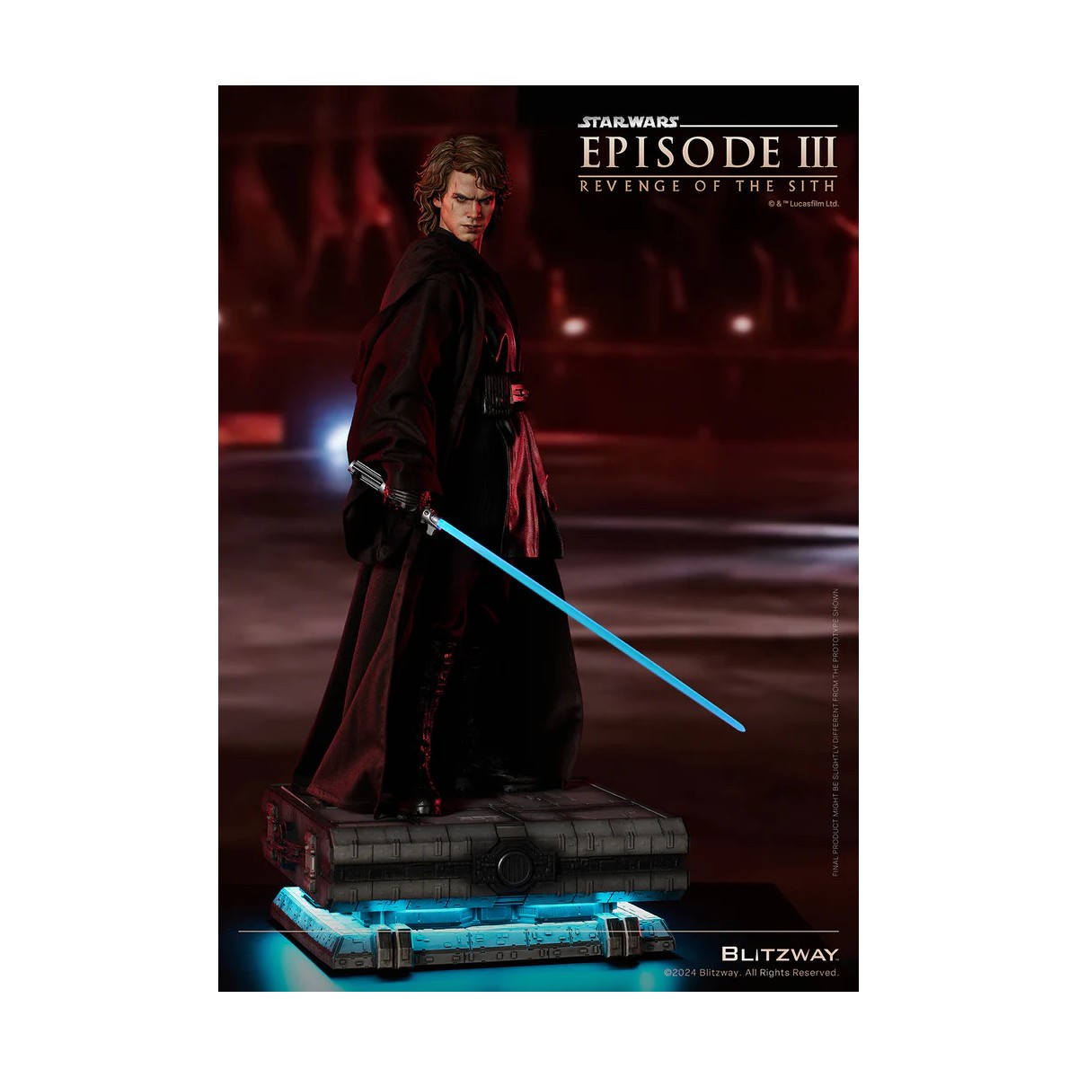 Statua in scala superba Blitzway - Anakin Skywalker Versione Standard 1/4 - Star Wars Episodio III