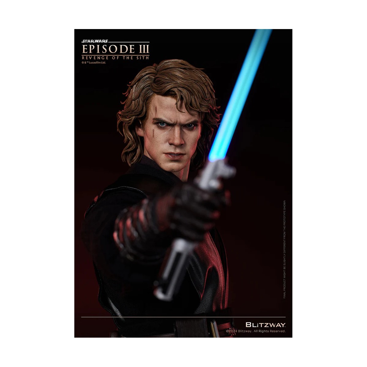 Statua in scala superba Blitzway - Anakin Skywalker Versione Standard 1/4 - Star Wars Episodio III