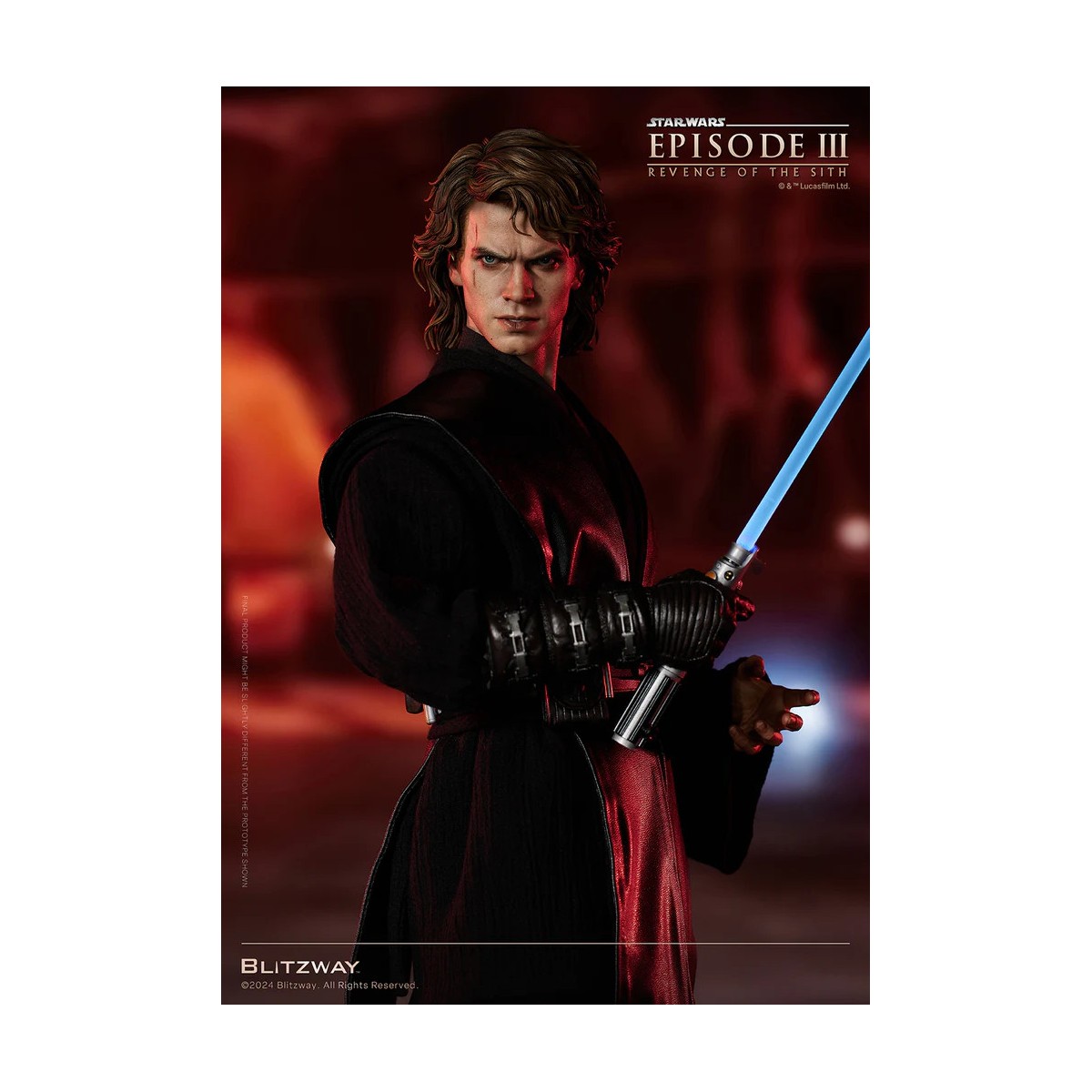 Statua in scala superba Blitzway - Anakin Skywalker Versione Standard 1/4 - Star Wars Episodio III