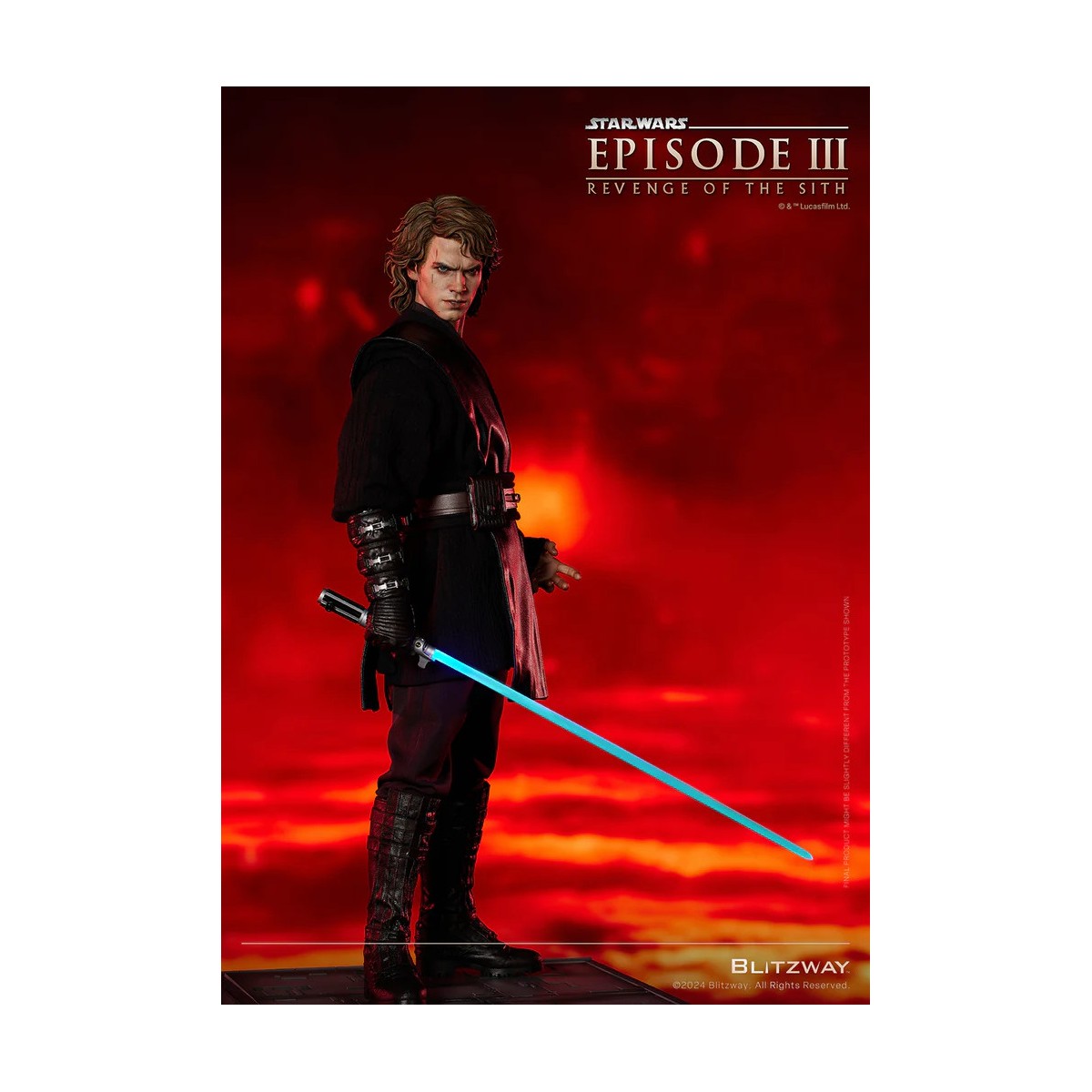 Statua in scala superba Blitzway - Anakin Skywalker Versione Standard 1/4 - Star Wars Episodio III