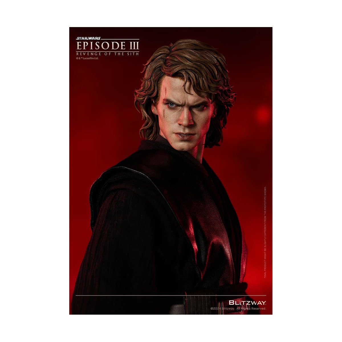 Statua in scala superba Blitzway - Anakin Skywalker Versione Standard 1/4 - Star Wars Episodio III