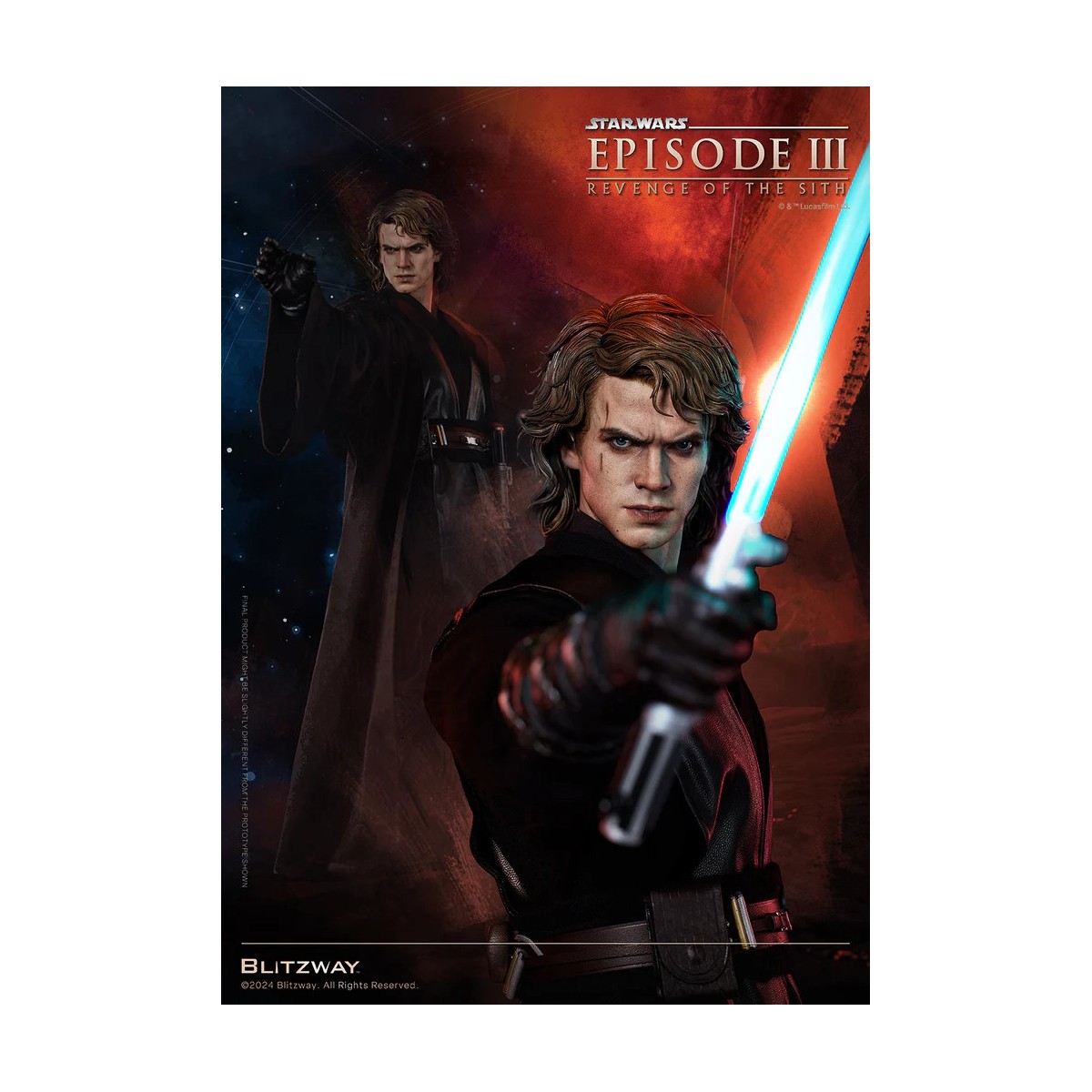 Statua in scala superba Blitzway - Anakin Skywalker Versione Standard 1/4 - Star Wars Episodio III
