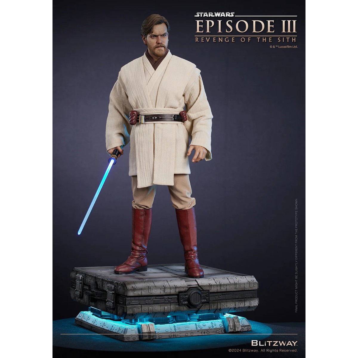 Statua in scala superba Blitzway - Obi-Wan Kenobi versione standard 1/4 - Star Wars Episodio III