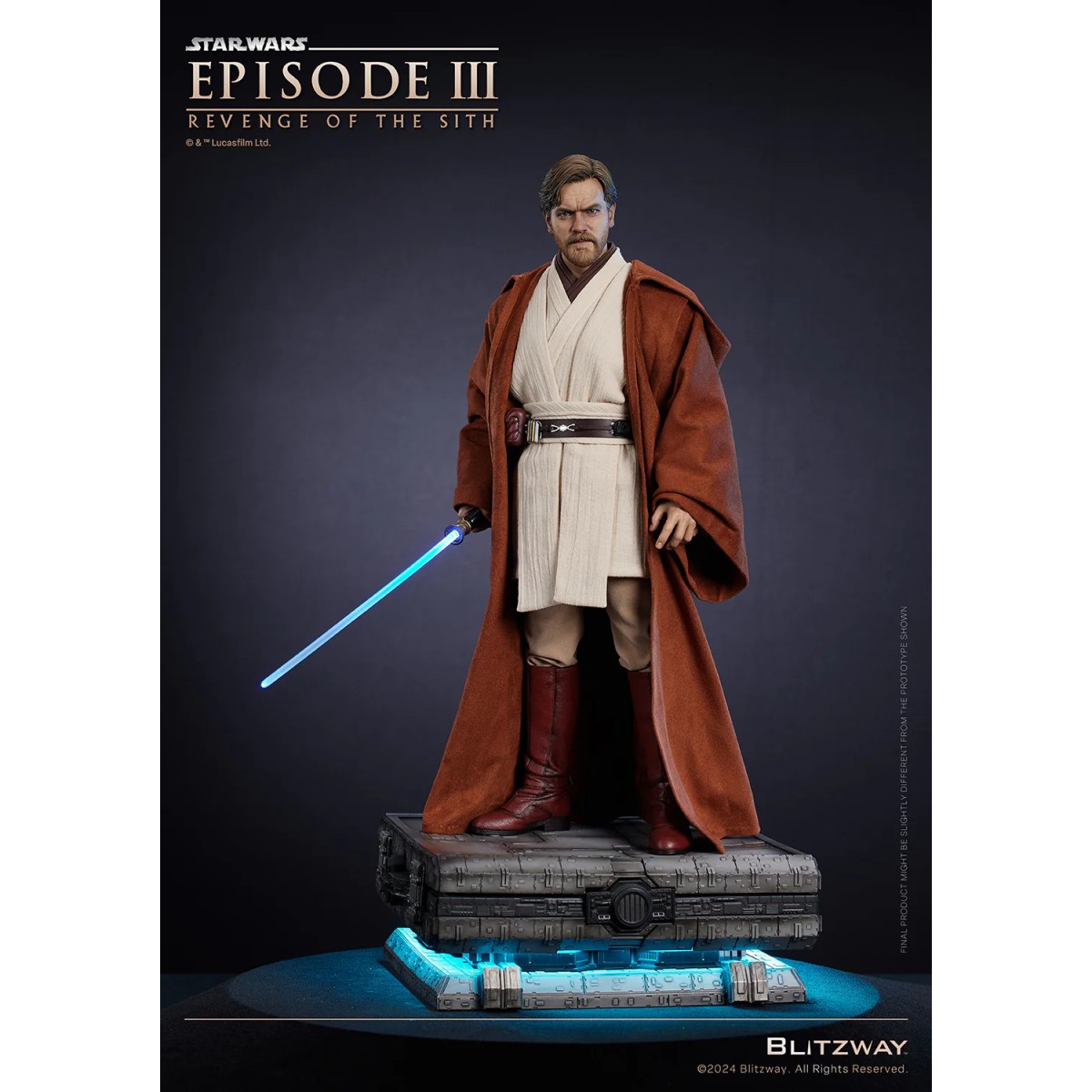 Statua in scala superba Blitzway - Obi-Wan Kenobi versione standard 1/4 - Star Wars Episodio III
