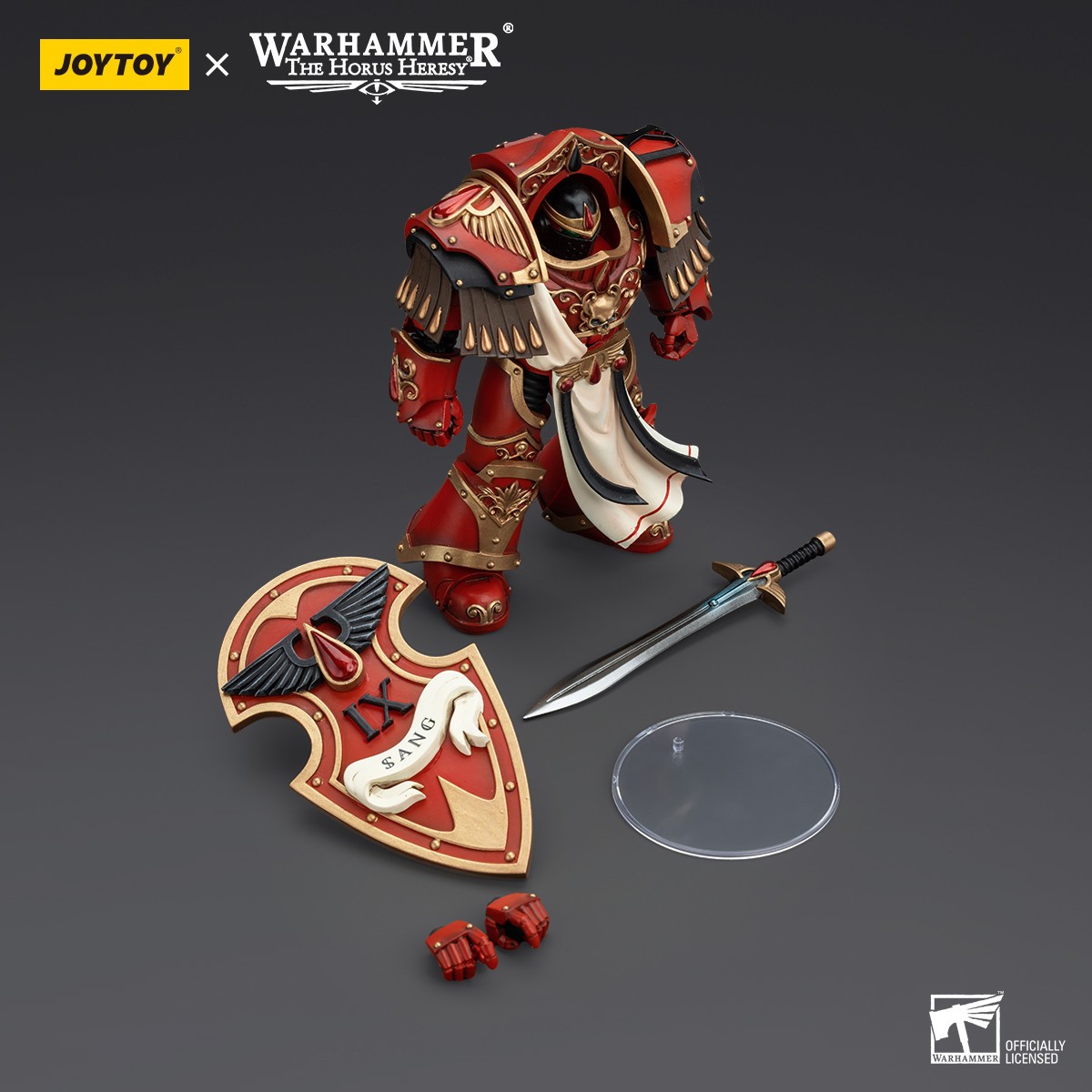 Joytoy -  Warhammer - Blood Angels - Crimson Paladins Squad - Crimson Paladin with Iliastus Assault Cannon