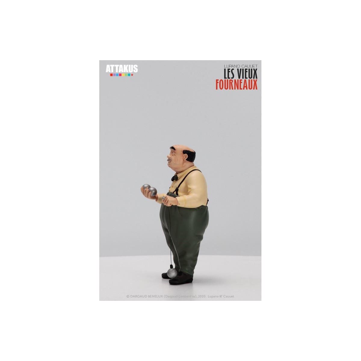 Attakus - Le vecchie stufe Pierrot Mimile e Antoine - set di 3 statuette in resina
