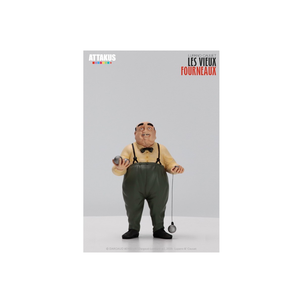 Attakus - Le vecchie stufe Pierrot Mimile e Antoine - set di 3 statuette in resina