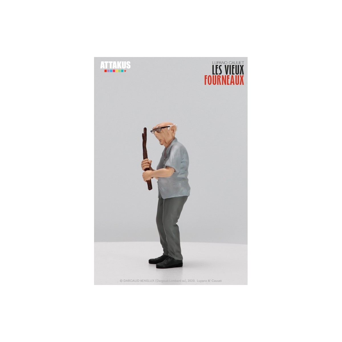 Attakus - Le vecchie stufe Pierrot Mimile e Antoine - set di 3 statuette in resina
