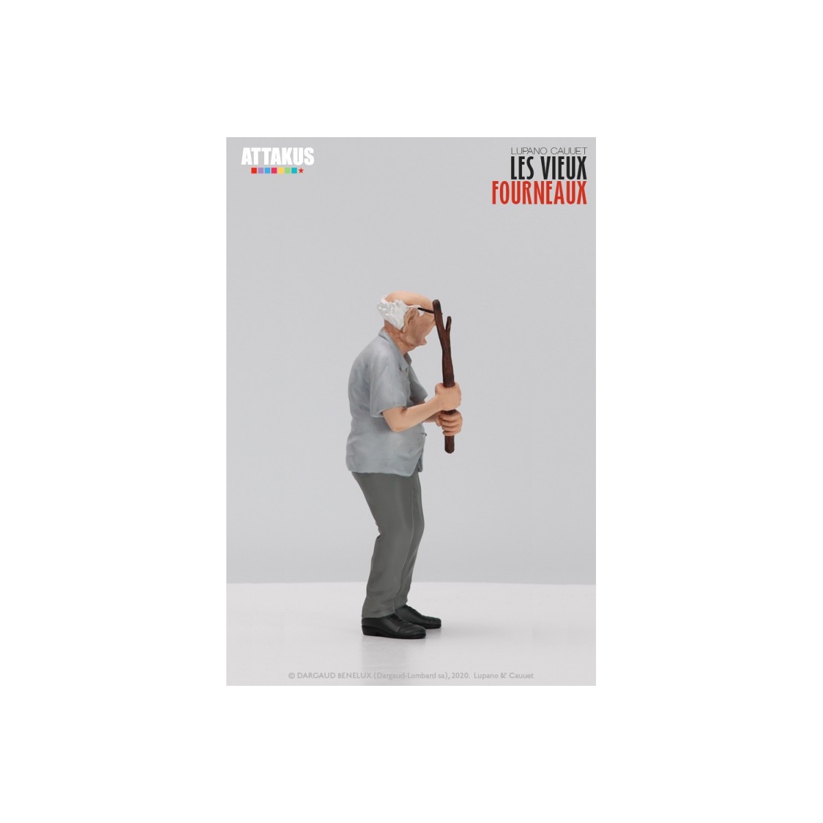 Attakus - Le vecchie stufe Pierrot Mimile e Antoine - set di 3 statuette in resina