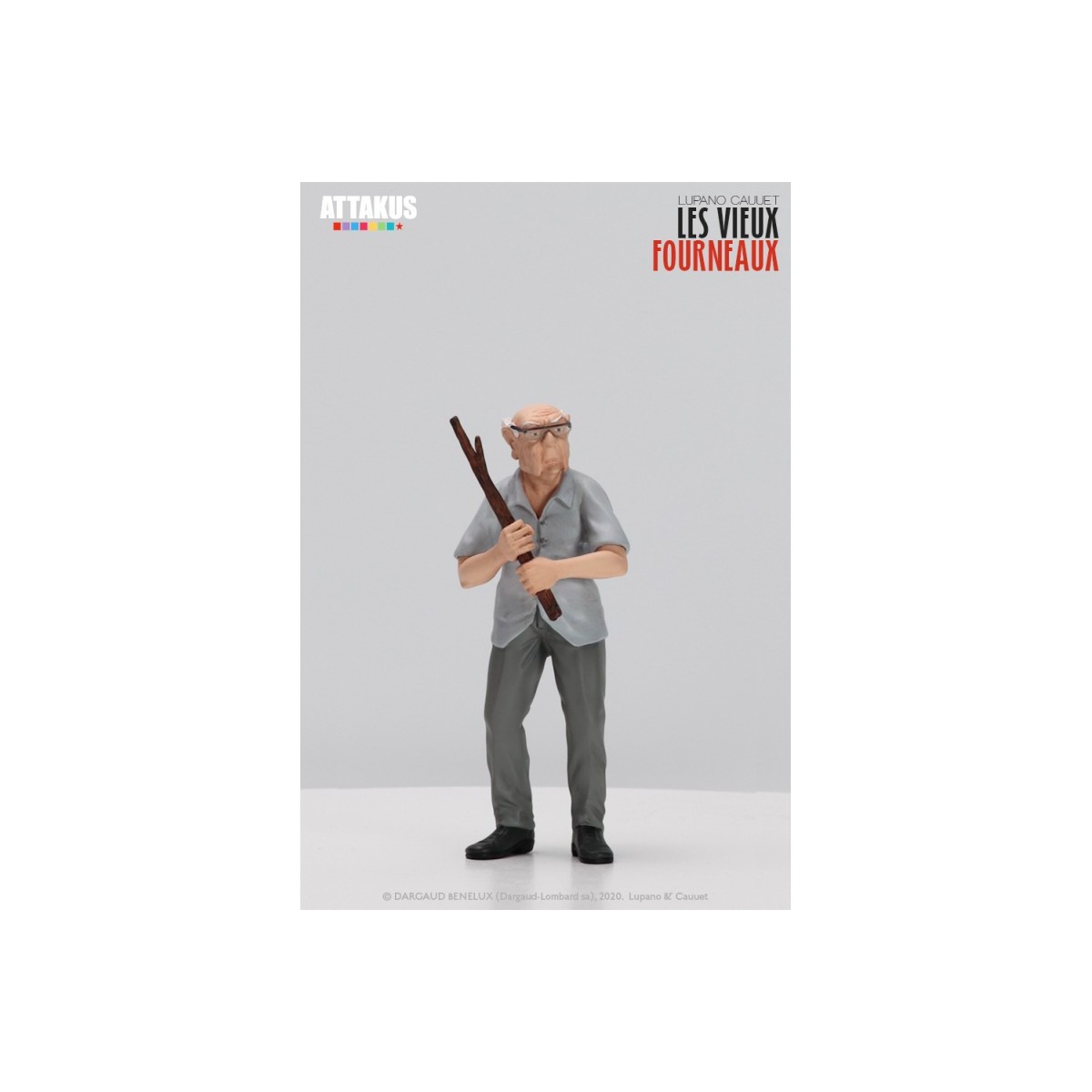 Attakus - Le vecchie stufe Pierrot Mimile e Antoine - set di 3 statuette in resina