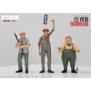 Attakus - Le vecchie stufe Pierrot Mimile e Antoine - set di 3 statuette in resina