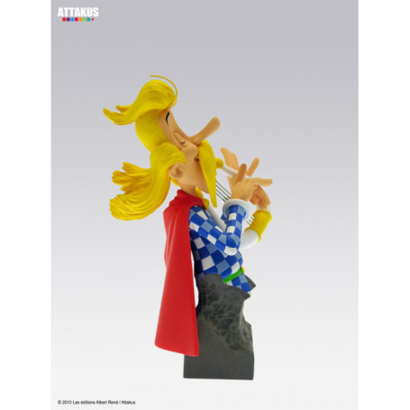 Attakus - Asterix - Assurancetourix busto in resina - Collezione Petibonum