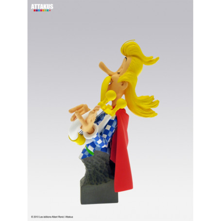 Attakus - Asterix - Assurancetourix busto in resina - Collezione Petibonum