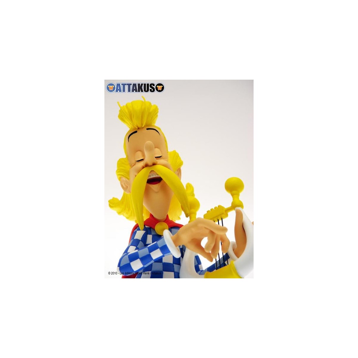Attakus - Asterix - Assurancetourix busto in resina - Collezione Petibonum