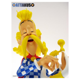 Attakus - Asterix - Assurancetourix busto in resina - Collezione Petibonum